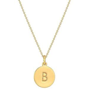 Kate Spade New York Initial Pendant Necklace B Gold